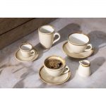 Olympia Kiln Cappuccino Saucer Sandstone 160mm (Pack of 6) - Image 6