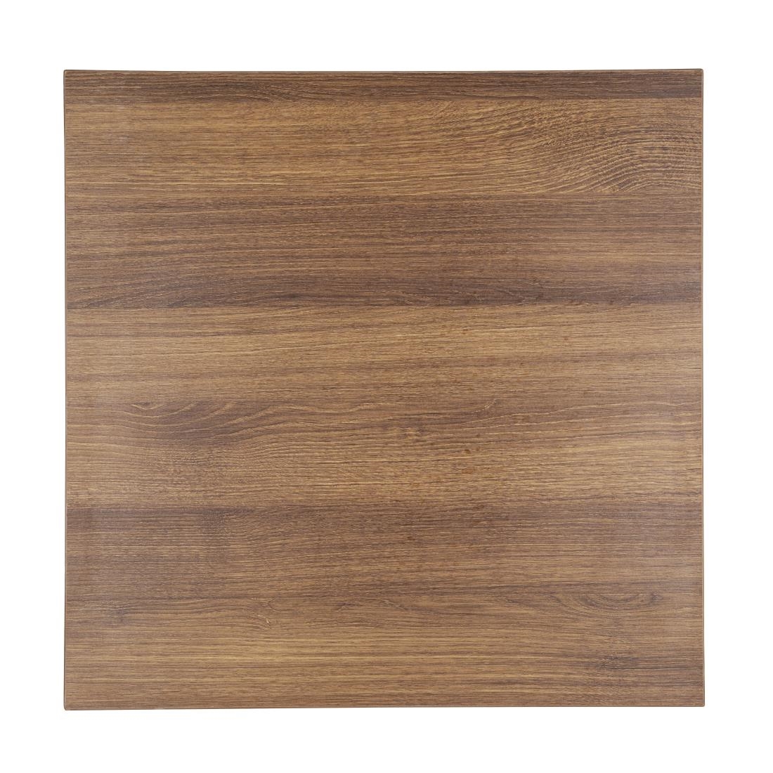 gr324_2.jpg Bolero Pre-drilled Square Tabletop Rustic Oak 600mm - Image 1