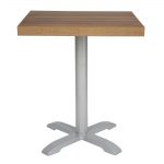 Bolero Pre-drilled Square Tabletop Rustic Oak 700mm - Image 5