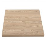 Bolero Pre-drilled Square Tabletop Antique Natural 700mm - Image 2