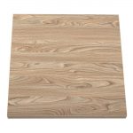 Bolero Pre-drilled Square Tabletop Antique Natural 700mm