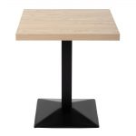 Bolero Pre-drilled Square Tabletop Antique Natural 700mm - Image 6