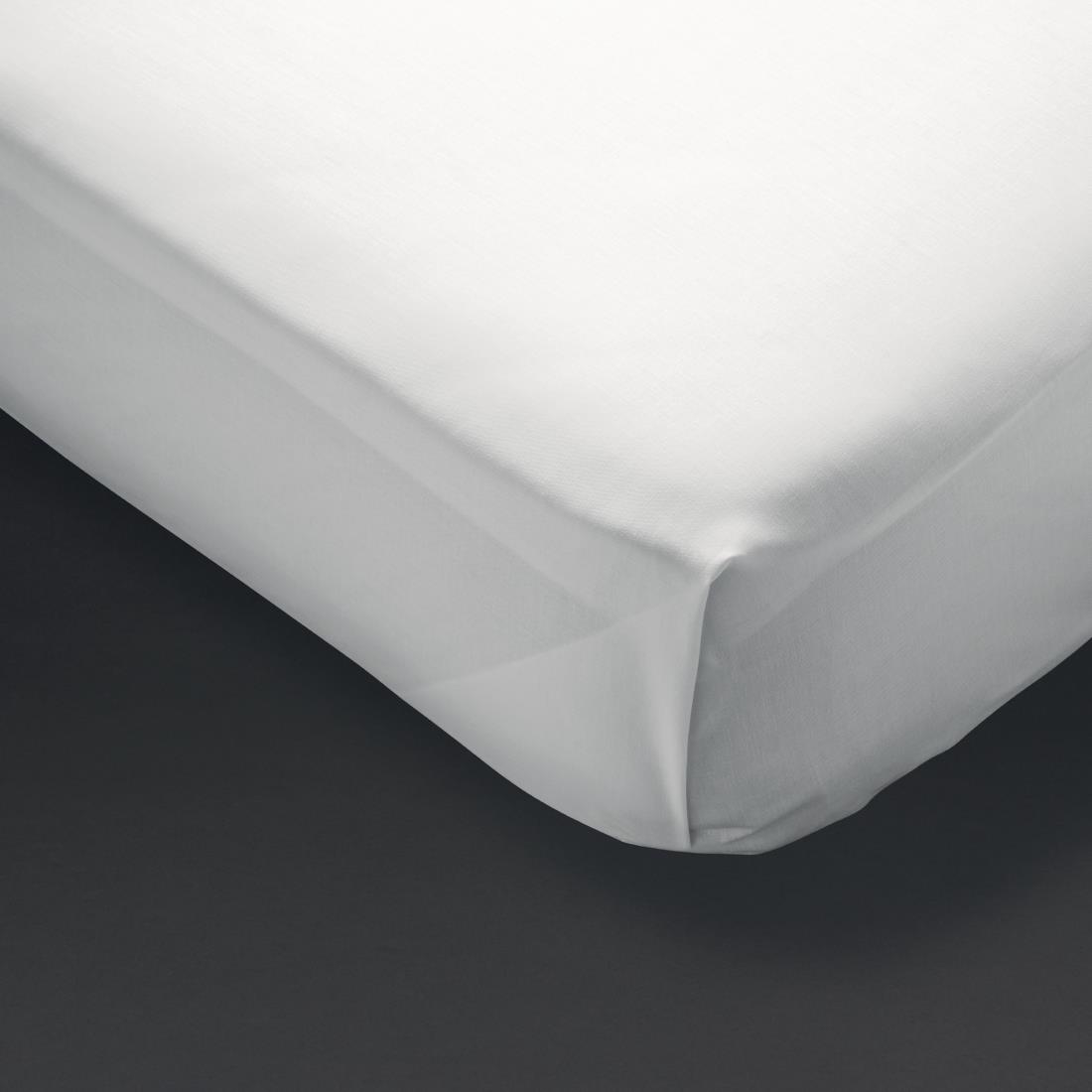 gt868_matresscover.jpg Mitre Essentials Spectrum Flat Sheet White King Size - Image 1