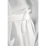Mitre Essentials Honeycomb Bathrobe White Medium - Image 5