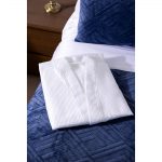 Mitre Essentials Honeycomb Bathrobe White Medium - Image 6