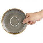 Olympia Kiln Cappuccino Saucer Smoke 140mm (Pack of 6) - Image 4