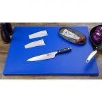 Hygiplas Thick Low Density Blue Chopping Board Large 600x450x20mm - Image 5
