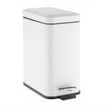 Jantex Slim Pedal Bin White 5Ltr