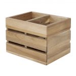 Olympia Table Organiser Acacia Wood 210x160x150mm