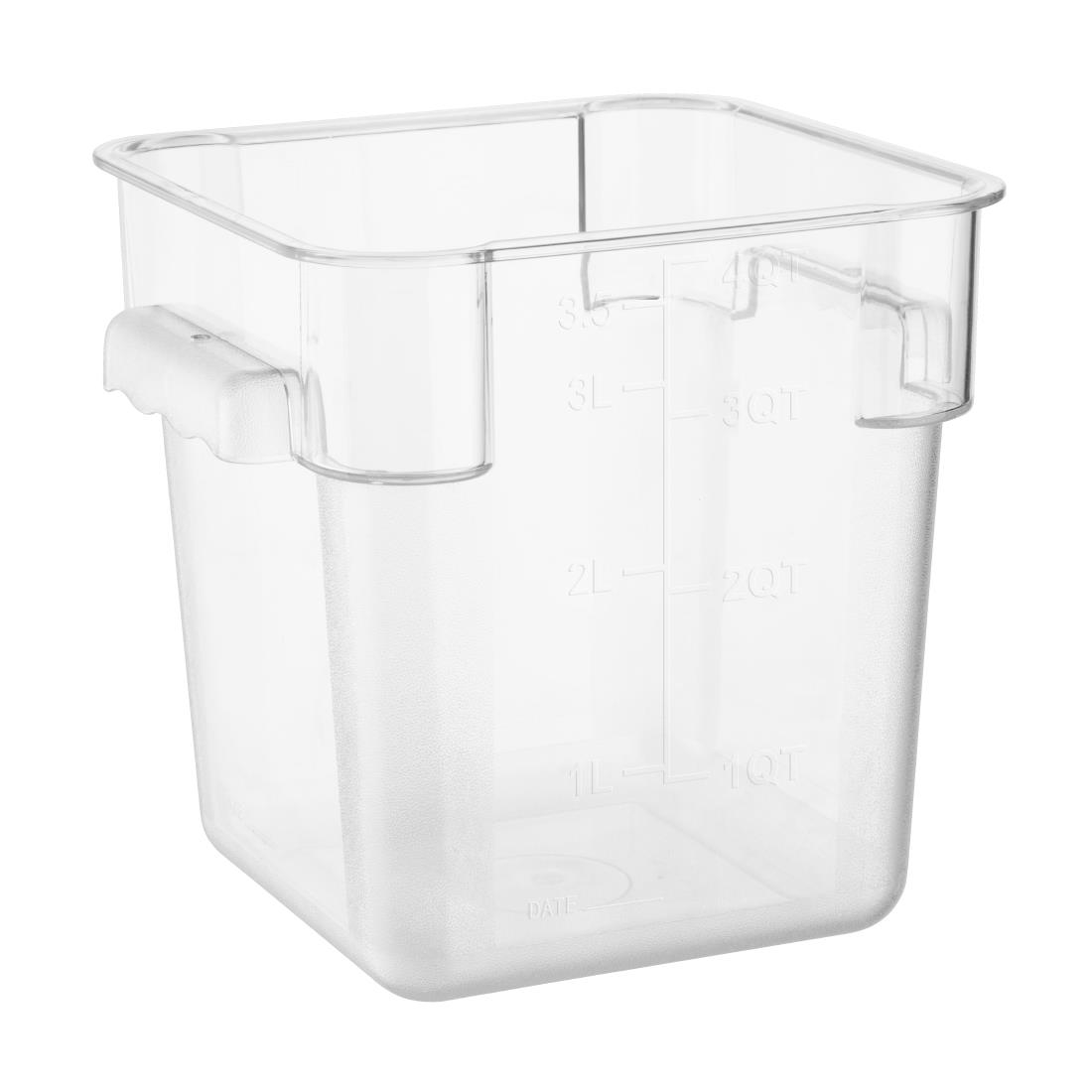 hy401_npi24-storagecontainer1.jpg Hygiplas Polycarbonate Square Storage Container 3.5Ltr - Image 1