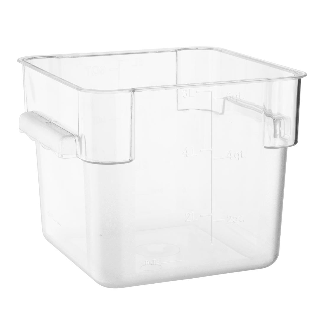 hy402_npi24-storagecontainer1.jpg Hygiplas Polycarbonate Square Storage Container 5.5Ltr - Image 1