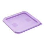Hygiplas Square Food Storage Container Lid Purple Small