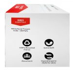 Nisbets Essentials Facial Tissues Cube - 100 sheets (36 Pack) - Image 2