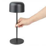 Olympia Siena Table Lamp Round Dome Black 300mm - Image 5