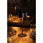 Olympia Siena Table Lamp Round Dome Black 300mm - Image 7
