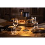 Olympia Siena Table Lamp Round Dome Black 300mm - Image 8