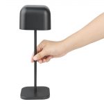 Olympia Lucca Table Lamp Squared Dome Black 300mm - Image 5