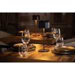 Olympia Lucca Table Lamp Squared Dome Black 300mm - Image 8