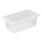Nisbets Essentials Polypropylene 1/4 Gastronorm Container 100mm