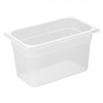 Nisbets Essentials Polypropylene 1/4 Gastronorm Container 150mm