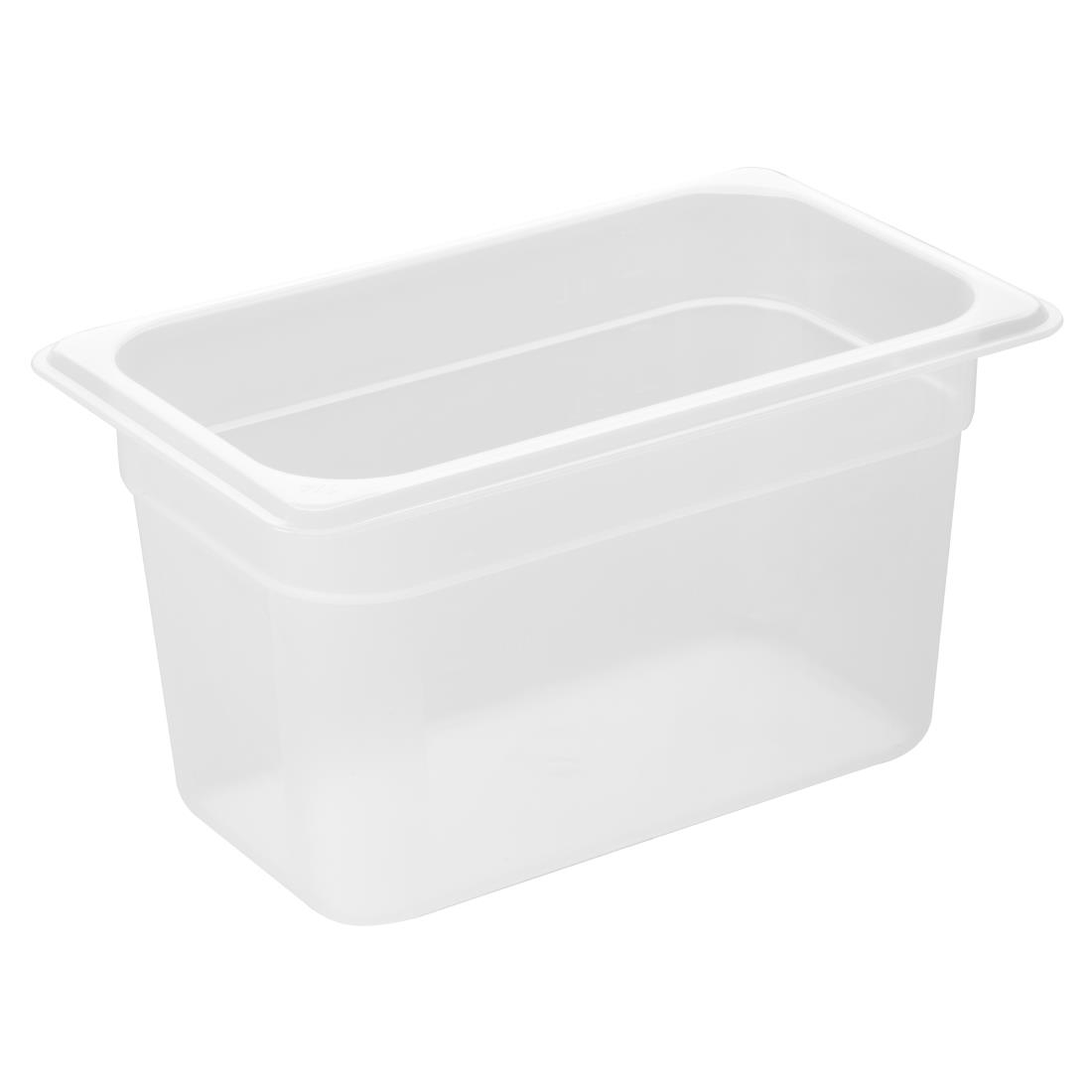 hz343_npi24-1.jpg Nisbets Essentials Polypropylene 1/4 Gastronorm Container 150mm - Image 1