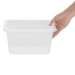 Nisbets Essentials Polypropylene 1/4 Gastronorm Container 150mm - Image 4