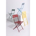 Bolero Red Pavement Style Steel Chairs (Pack of 2) - Image 10