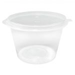 Fiesta Recyclable Portion Pots with Lids 100ml (50 Pack)