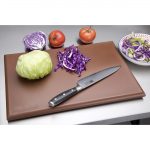 Hygiplas Thick High Density Brown Chopping Board Standard 450x300x25mm - Image 8