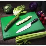 Hygiplas Thick High Density Green Chopping Board Standard 450x300x25mm - Image 5