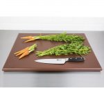 Hygiplas Thick High Density Brown Chopping Board Large 600x450x25mm - Image 2