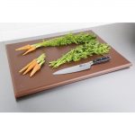 Hygiplas Thick High Density Brown Chopping Board Large 600x450x25mm - Image 3