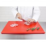 Hygiplas Thick High Density Red Chopping Board Large 600x450x25mm - Image 5