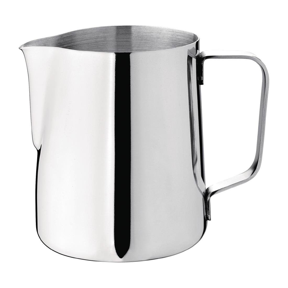 j316_milkwaterjug1.jpg Olympia Stainless Steel Milk Jug 340ml - Image 1