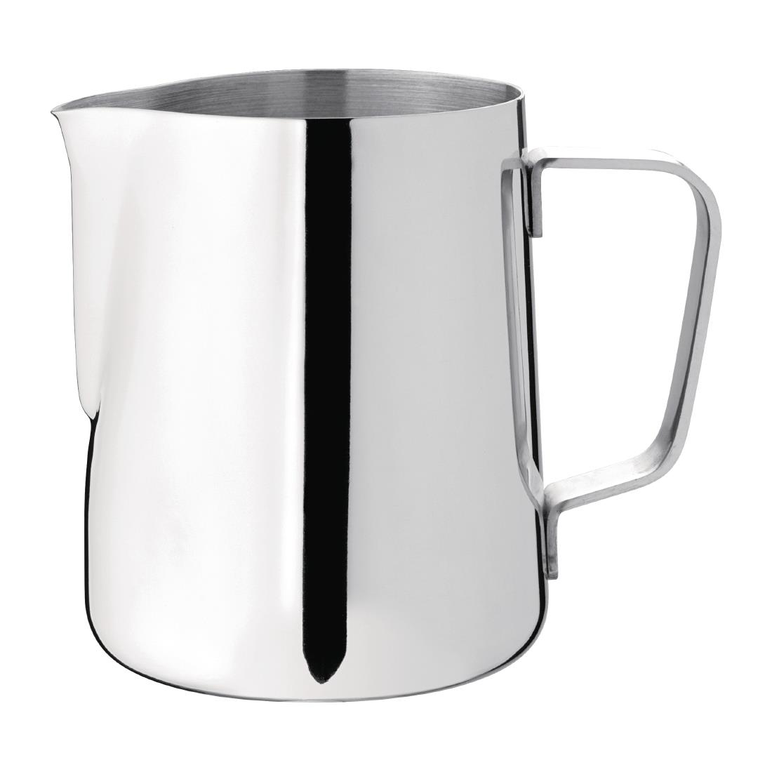 j317_milkwaterjug1.jpg Olympia Stainless Steel Milk Jug 570ml - Image 1
