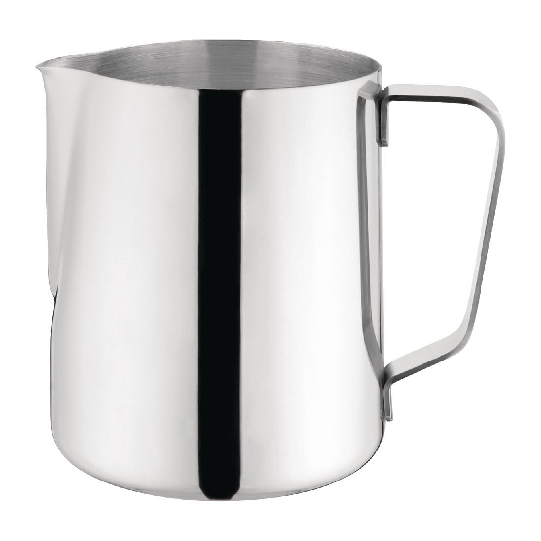 j318_milkwaterjug1.jpg Olympia Stainless Steel Milk Jug 910ml - Image 1