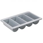 Olympia Kristallon Stackable PP Large Cutlery Tray - Image 2