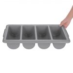 Olympia Kristallon Stackable PP Large Cutlery Tray - Image 5