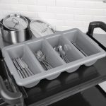 Olympia Kristallon Stackable PP Large Cutlery Tray - Image 6