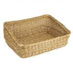 Olympia Polywicker Rectangular Display Basket Light Brown 525x385mm - Image 2