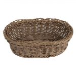 Olympia Polywicker Oval Basket Dark Brown 240x170mm