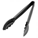 Nisbets Essentials 9" Polycarbonate Tongs Black (6 Pack) - Image 4