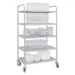Vogue 5 Tier Clearing Trolley - Image 4