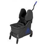 Jantex Two-Compartment Mop Bucket and Wringer Blue 30Ltr - Image 2