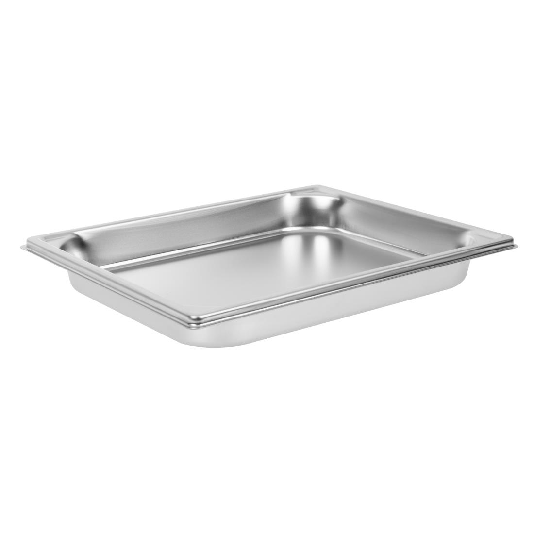 k050_new23-1025.jpg Matfer Bourgeat Stainless Steel 1/1 Gastronorm Tray 40mm - Image 1