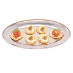 Olympia Stainless Steel Oval Serving Tray 350mm - Image 3
