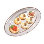 Olympia Stainless Steel Oval Serving Tray 350mm - Image 4
