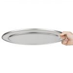 Olympia Stainless Steel Oval Serving Tray 400mm - Image 7