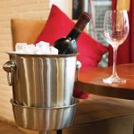 Olympia Brushed Stainless Steel Wine & Champagne Bucket Stand - Image 6