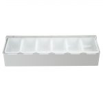 Olympia 6 Compartment Condiment Holder Stainless Steel - Image 2
